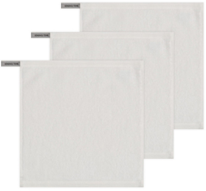 송월타월 컬러풀링 30수 고리 핸드타올 35g, 아이보리, 3개