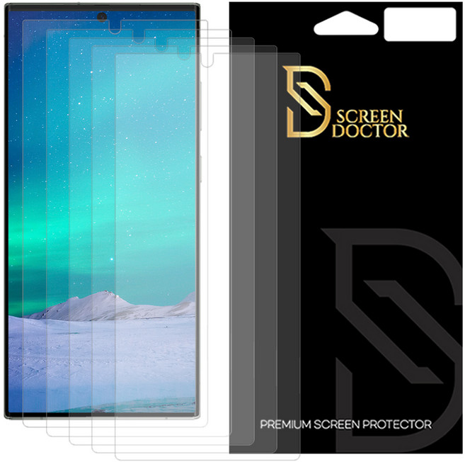 스크린닥터 지문방지 방탄 휴대폰 액정보호필름 5p 세트, 1세트