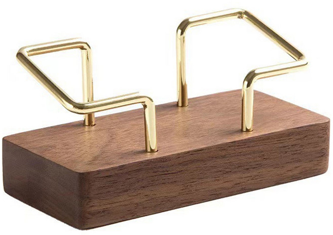 코히모 다용도 우드 명함 꽂이 다크 브라운 5W0161, 1단, 1개