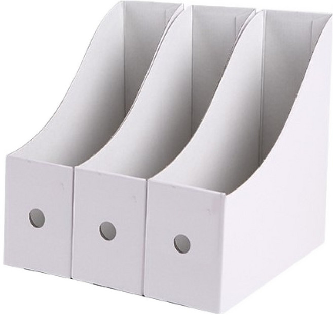 그린허그 크라프트 문서 파일 정리꽂이, 화이트, 3개