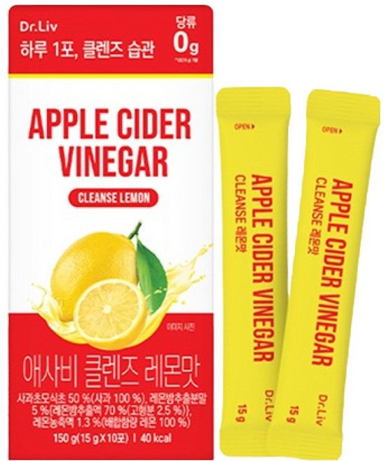 닥터리브 애사비 클렌즈 레몬맛 10p, 150g, 1개