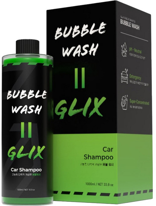 파인랩 글릭스 고농축 버블워시 카샴푸, 1개, 500ml