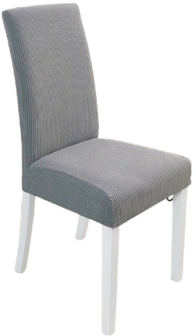 마르퀴스 하이백 방오 고탄력 호텔 레스토랑 의자 커버, 라이트그레이, 1개