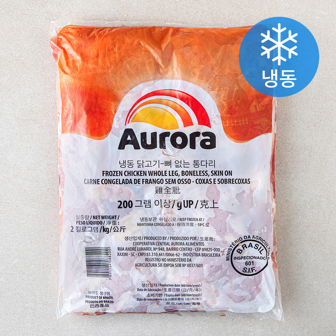 브라질산 오로라 닭다리살 (냉동), 1개, 2kg