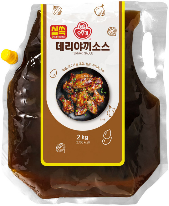 오뚜기 실쏙 데리야끼 소스 스파우트팩, 2kg, 1개