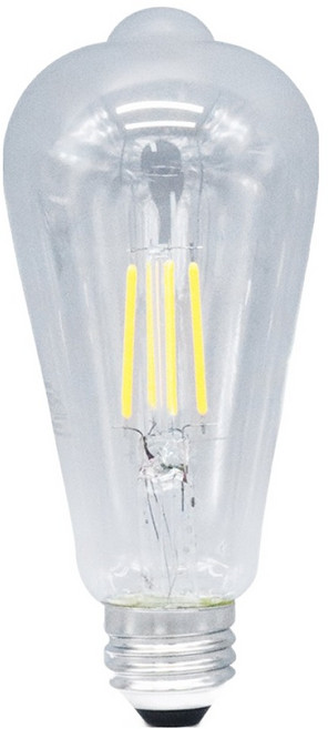오스람 LED 에디슨 필라멘트 벌브등 ST64 4.5W, 전구색, 1개