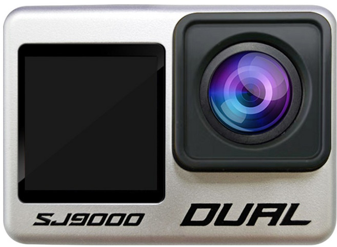 에이스원 4K 터치스크린 C타입 블랙박스 액션캠 SJ9000 DUAL, 실버