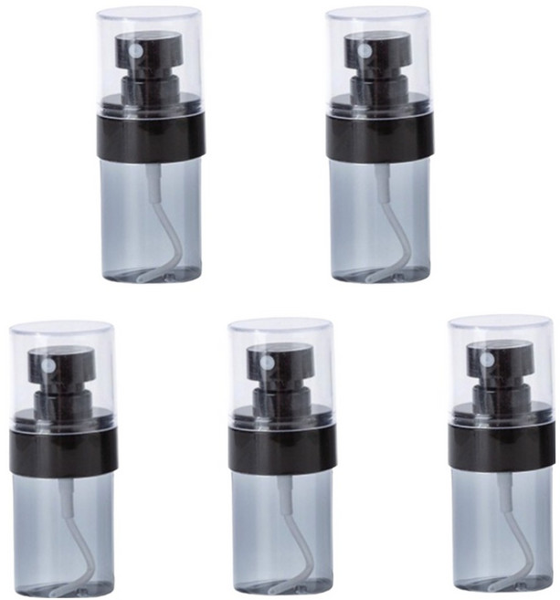 갠지라이프 분무기 소분용기 공병 30ml, 5개, 투명블랙