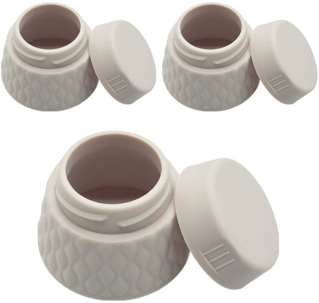 마켓에이 다아 실리콘 미니 크림 공병 30ml, 3개, 베이지