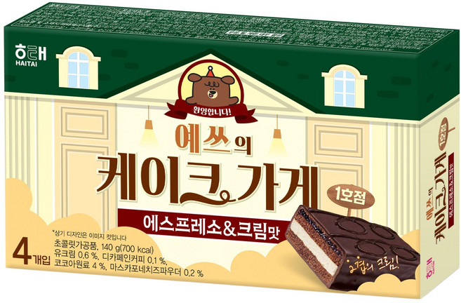 해태제과 예쓰의 케이크가게, 140g, 1개