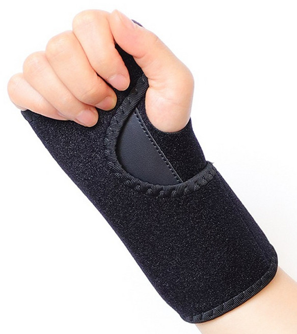 앙멧 알루미늄 손목 고정 보호대 블랙 오른손, 1개