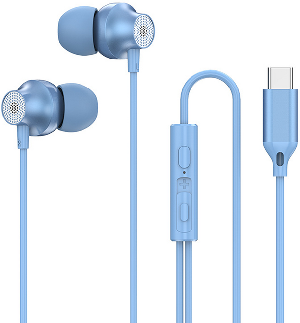 타이디홈 C타입 딥슬립 꿀잠 유선 이어폰 블루