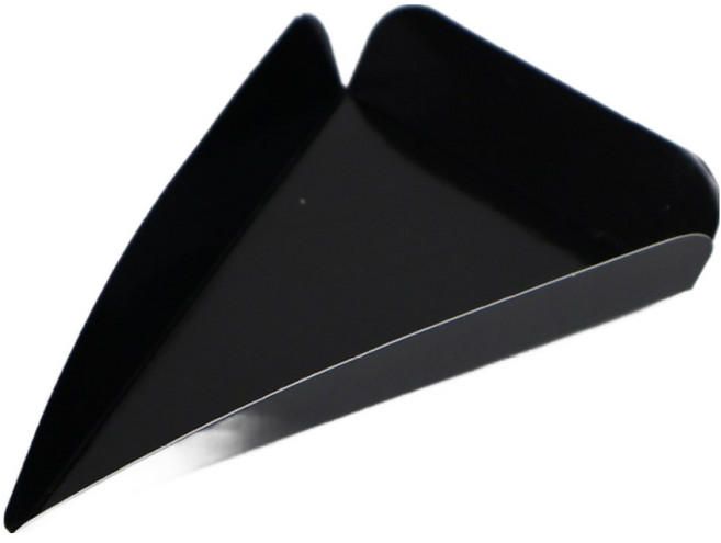 중앙패키지 조각케익 종이받침 삼각 3호, 검정, 100개