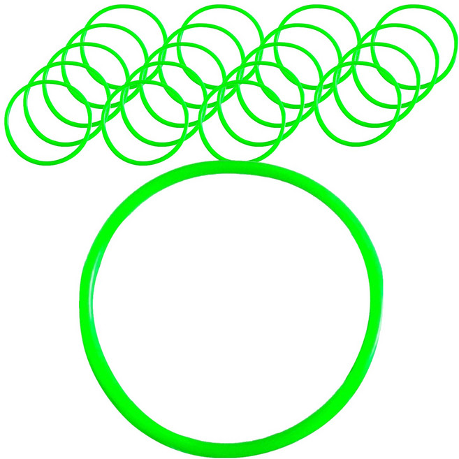 썸즈마인 응원 고무줄 야광팔찌, 그린, 20개