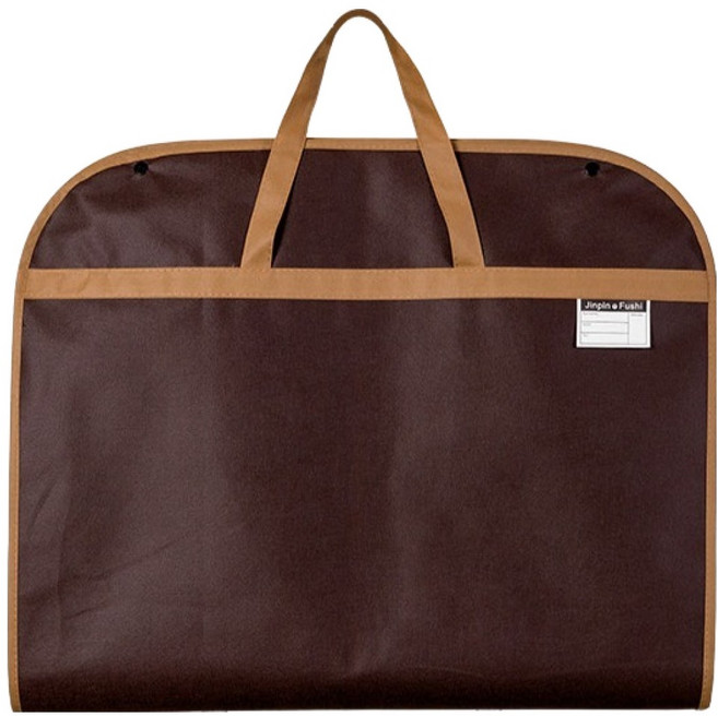 푸트로랩 장거리 여행 부직포 휴대용 양복 슈트 가방 브라운, 1개, 1개입