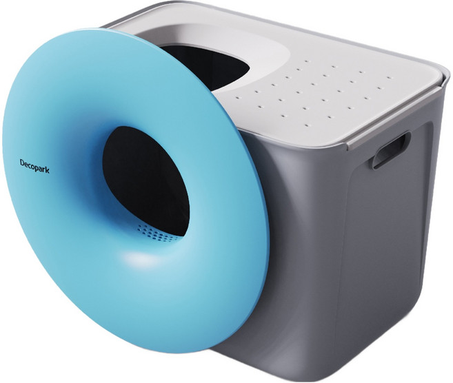 레드퍼피 고양이 블랙홀 토일렛, 스카이블루, 1개