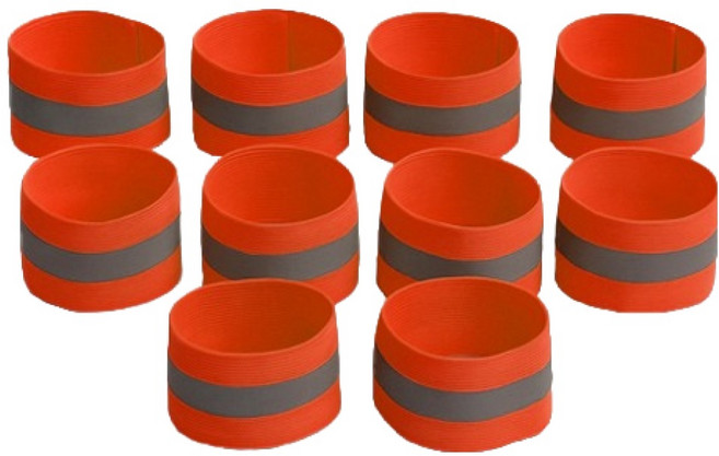 티스 라이딩 야광밴드, 레드, 10개