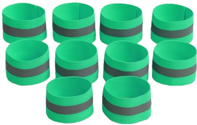 티스 라이딩 야광밴드, 그린, 10개