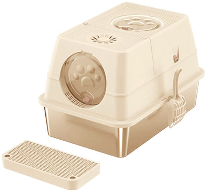 레드퍼피 고양이 스미스 스텐 캣토일렛, 베이지, 1개