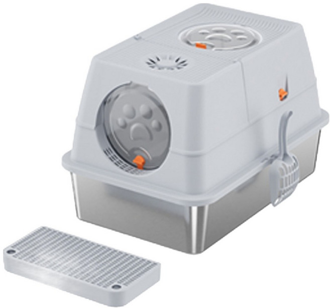 레드퍼피 고양이 스미스 스텐 캣토일렛, 그레이, 1개