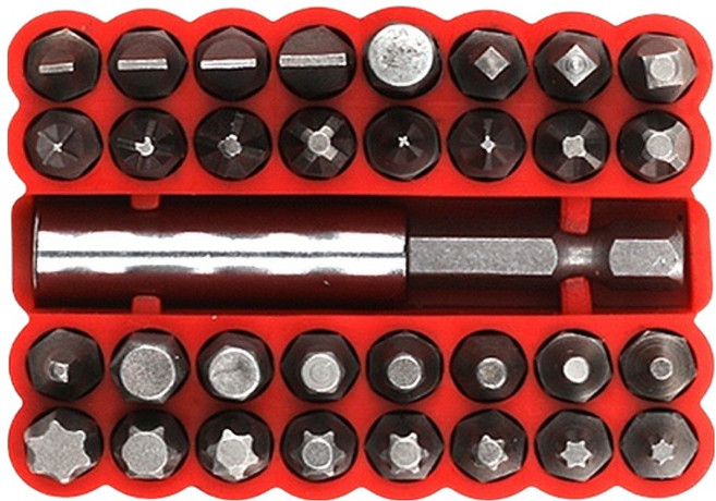 스탠맨 6각생크 드라이버 비트 소켓 33종 세트, 1개