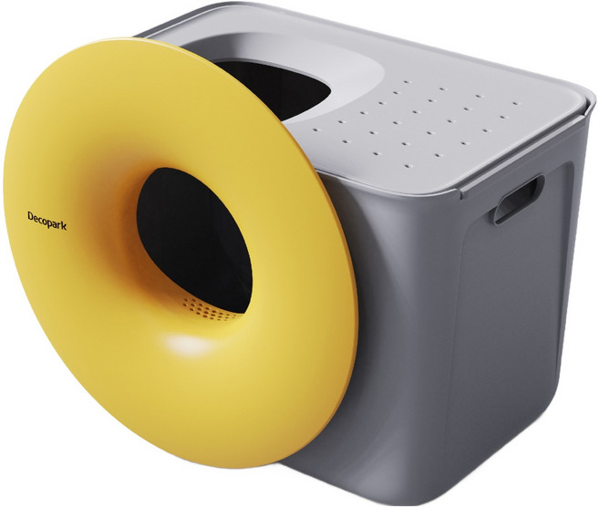 레드퍼피 고양이 블랙홀 토일렛, 레몬옐로우, 1개