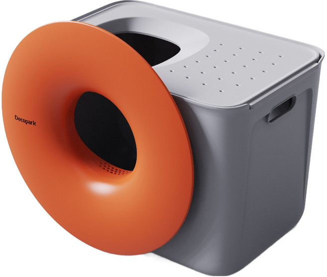 레드퍼피 고양이 블랙홀 토일렛, 오렌지레드, 1개