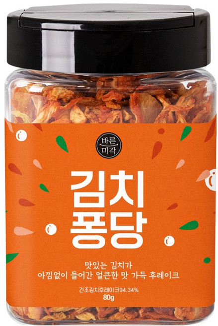 바른미각 김치퐁당 후레이크, 80g, 1개