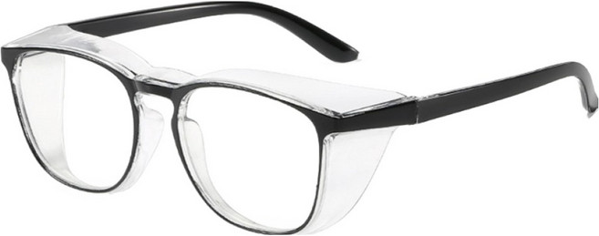 끌레르비 김서림 방지 보안경, 블랙, 1개