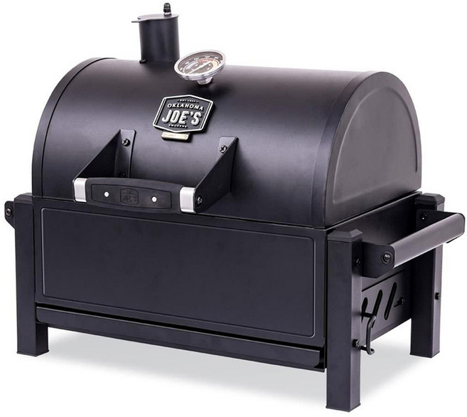 오클라호마조 램블러 휴대용 캠핑 바베큐 그릴, 1개