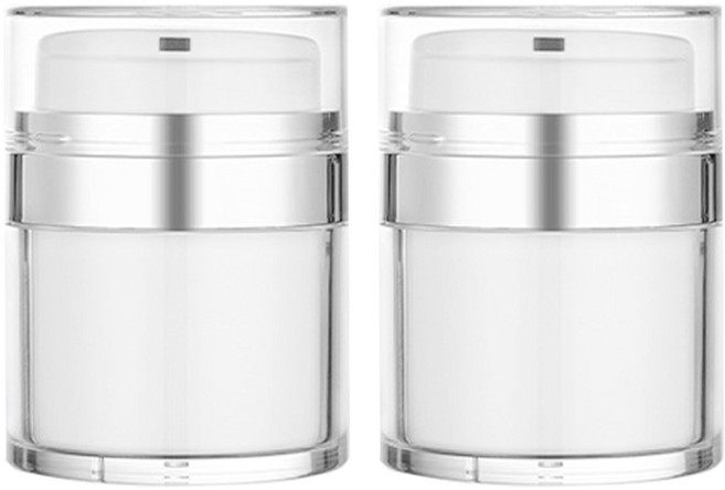 선동상사 진공 크림 펌핑용기 50ml, 2개, 화이트