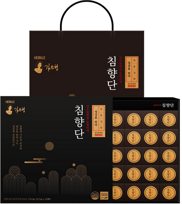 헤밀레 동방비책 침향단 + 쇼핑백, 1개, 112.5g