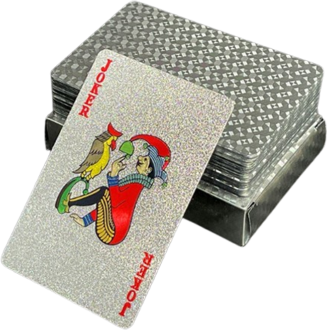 몰앤모어 고급 포커 트럼프 카드, 실버체크, 1개