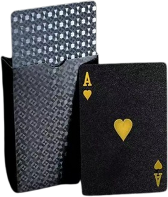 몰앤모어 고급 포커 트럼프 카드, 블랙체크, 1개