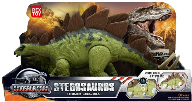 씽크토이 다이노파크 스테고사우루스 37 x 17.5 x 11 cm, 혼합색상, 1개