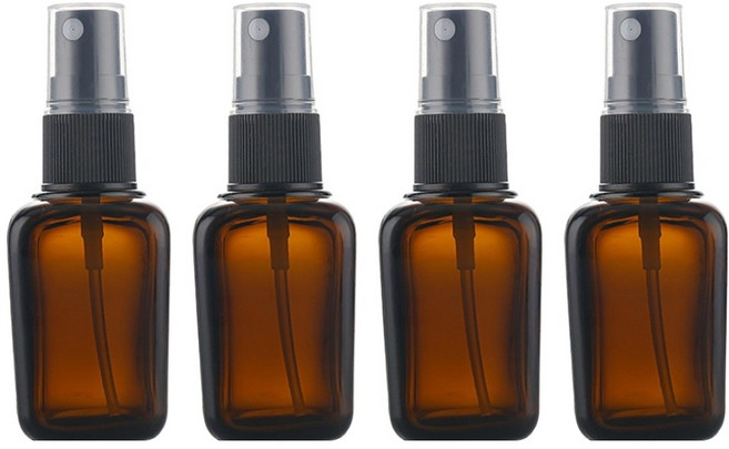 선동상사 차광 유리 스프레이 용기 30ml, 4개, 브라운