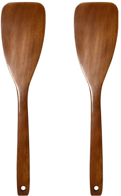 영수산업카멜 장미목 옻칠 나무 조리도구 일자뒤집개, 2개