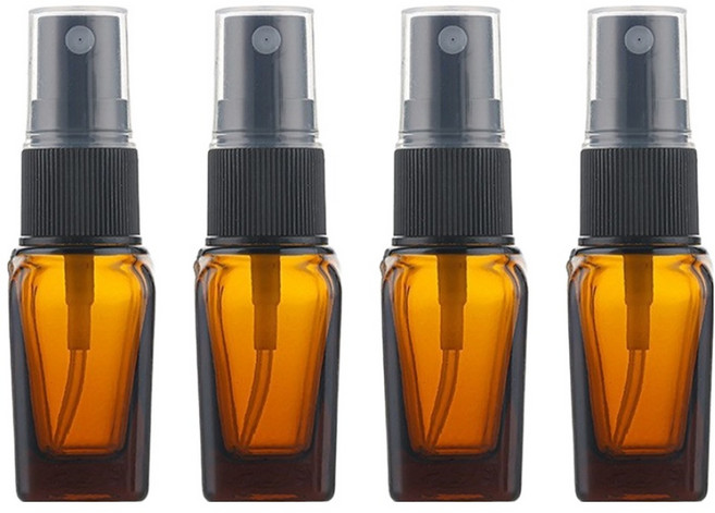 선동상사 차광 유리 스프레이 용기 10ml, 4개, 브라운