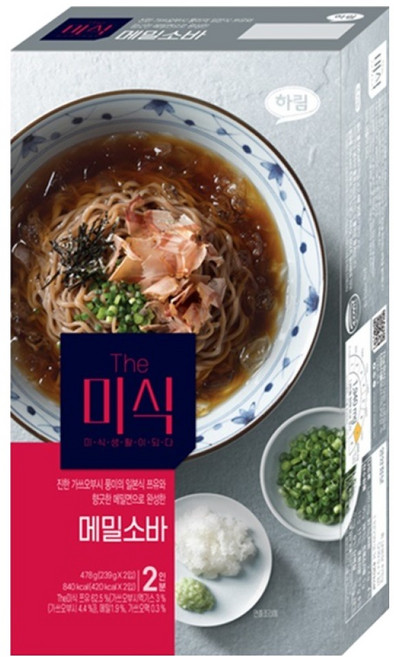 더미식 메밀소바 2인분, 478g, 1개