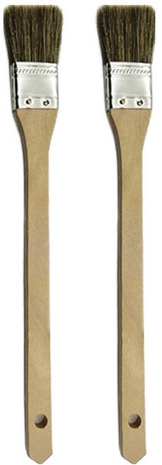 비앤홈 수성 유성 나무 평필 페인트붓, 2개