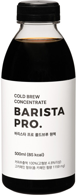 바리스타 프로 콜드브루 원액, 1개, 1개입, 500ml