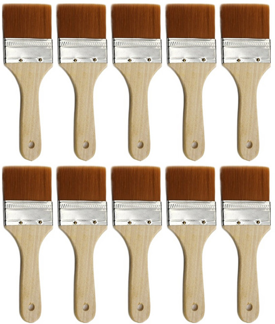 비앤홈 수성 유성 인조모 페인트붓, 10개