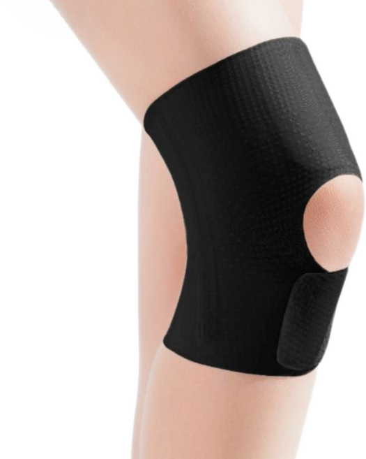 앙멧 초슬림 스프링 무릎 지지 보호대 블랙, 1개