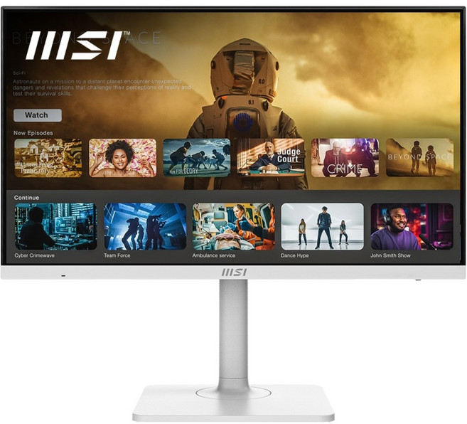 MSI 4K UHD PD 65W 스마트 모니터 화이트, 68.58cm, MD272UPSWDN