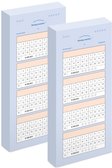 뮤니드 습관메이커 핸디 메모패드, 퍼플, 80매, 2개