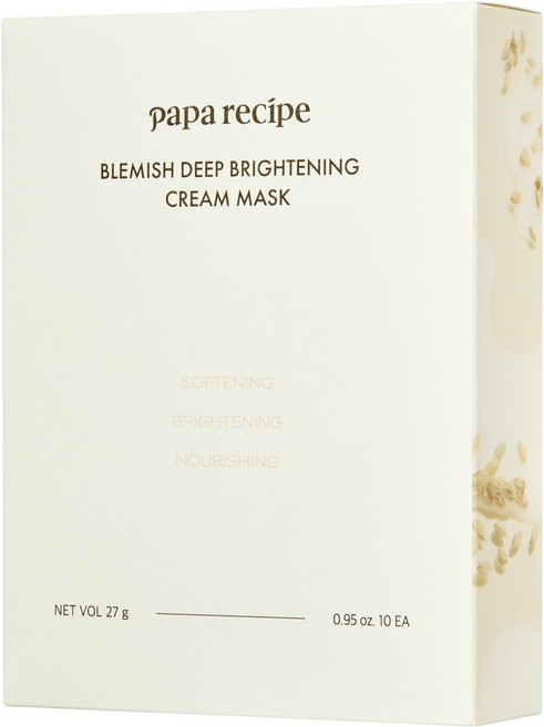 파파레서피 블레미쉬 딥 브라이트닝 크림 마스크팩, 1개, 10개입