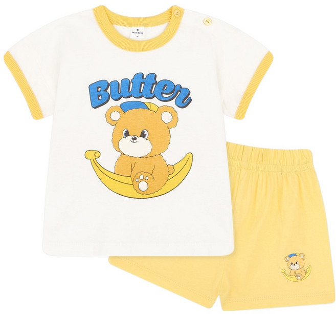 MilkBaby 아동용 베이비 냠냠친구 상하복 세트