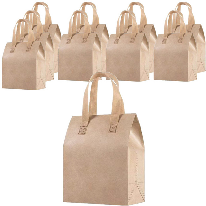 이홈베이킹 크라프트 테이크아웃 보냉백, 10개