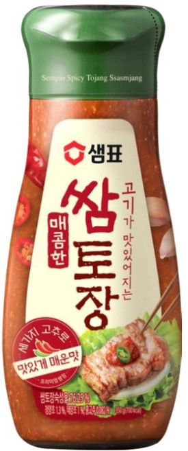 샘표 매콤한 쌈토장 튜브형, 350g, 1개