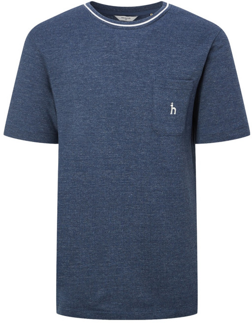 헤지스 남성용 피케조직 반팔 크루넥 티셔츠